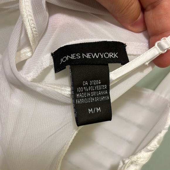 JONES New York  Sheer Negligee with Structured Top and Backtie - Picture 5 of 5